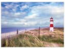 Wallario Teppich Leuchtturm am Strand von Sylt rechteckig rutschfest Bild 2