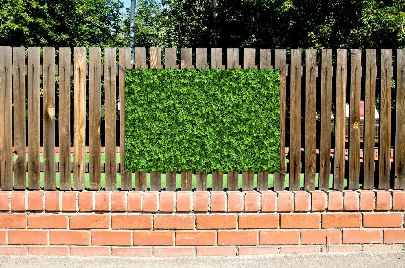 Wallario Sichtschutzzaunmatte Grüne Hecke PVC - Bild 3