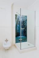 Wallario Duschrückwand Wasserfall Blau Grün Braun Selbstklebend Bild 4