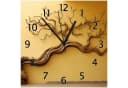 Wallario Wanduhr Lebensbaum Skulptur Glasuhr Gelb Bild 2