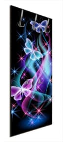 Wallario Garderobenpaneel Schmetterlinge Bunt Modern Bild 1