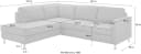 Ecksofa DIE PLANBAR L-Form Grau Microfaser mit Recamiere Bild 5