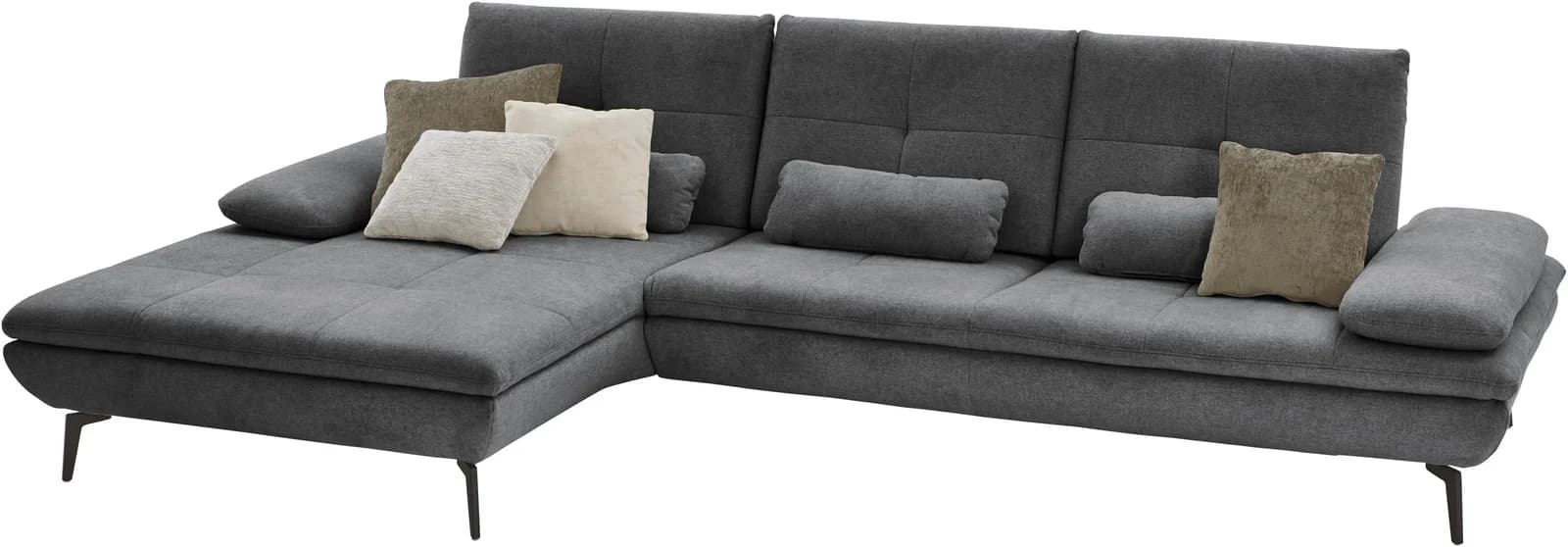 Ecksofa DIE PLANBAR L-Form Cyber anthrazit