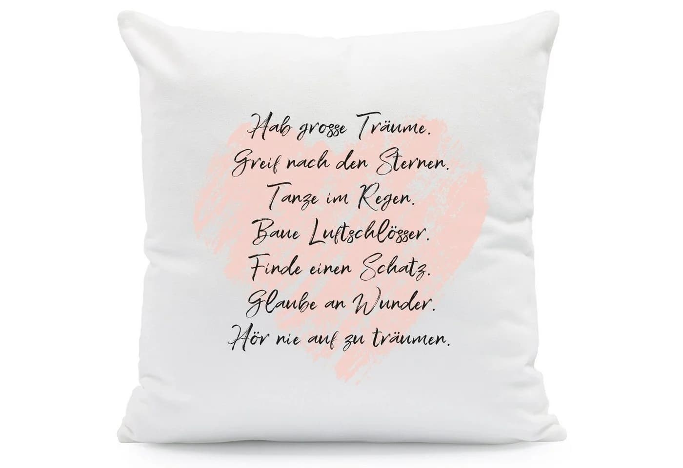 GRAVURZEILE Zierkissen Bunt Spruch Polyester - Bild 2