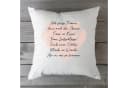 GRAVURZEILE Zierkissen Bunt Spruch Polyester Bild 3