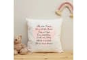 GRAVURZEILE Zierkissen Bunt Spruch Polyester Bild 4