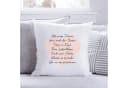 GRAVURZEILE Zierkissen Bunt Spruch Polyester Bild 5