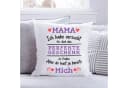 GRAVURZEILE Zierkissen mit Spruch Mama Bild 1
