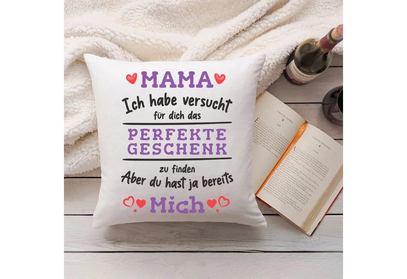 GRAVURZEILE Zierkissen mit Spruch Mama - Bild 3