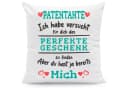 GRAVURZEILE Zierkissen mit Spruch - Das Perfekte Geschenk - Für Familie & Freunde - Patentante Bild 2