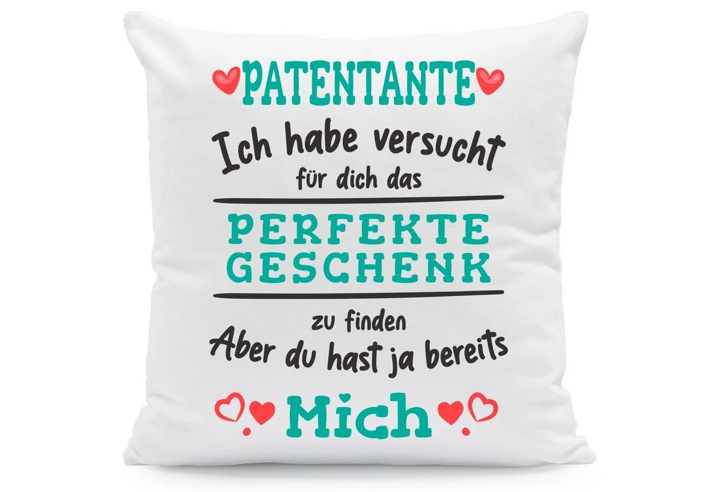 GRAVURZEILE Zierkissen mit Spruch - Das Perfekte Geschenk - Für Familie & Freunde - Patentante - Bild 2