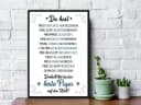 GRAVURZEILE Holzbild mit Spruch Bester Papa der Welt Kunstdruck Bild 1
