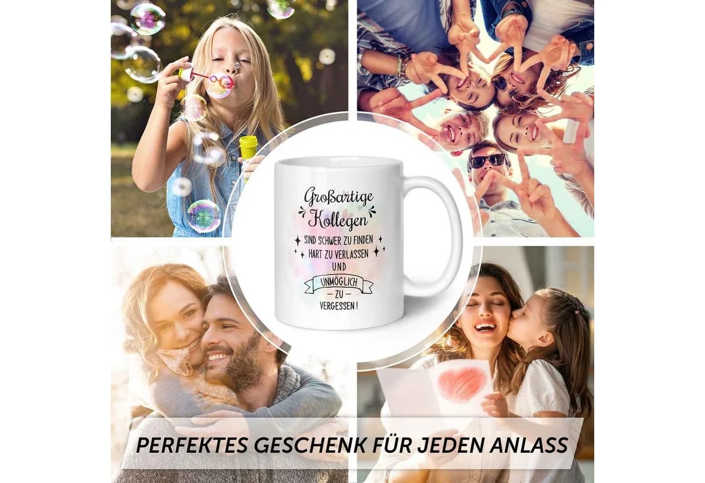GRAVURZEILE Keramiktasse Weiß mit Spruch - Bild 5