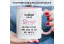 GRAVURZEILE Tasse bedruckt mit Spruch Freundinnen sind wie Sterne Rosa Bild 4