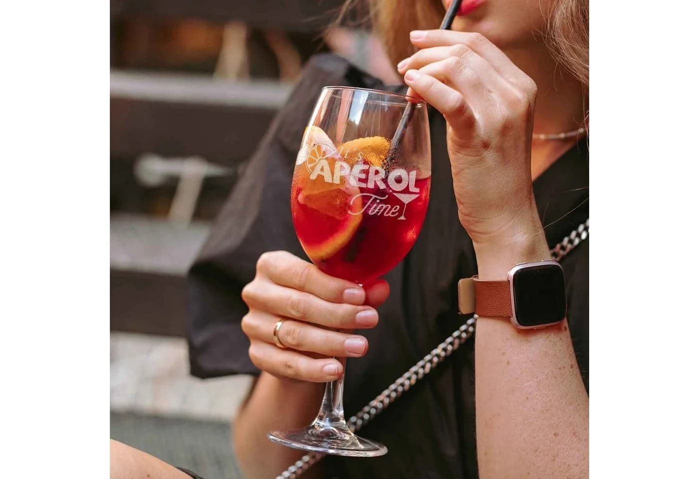 GRAVURZEILE Rotweinglas Aperol Spritz 460ml mit Gravur - Bild 4