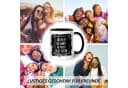 GRAVURZEILE Keramiktasse mit Spruch Schwarz/Weiß Bild 5