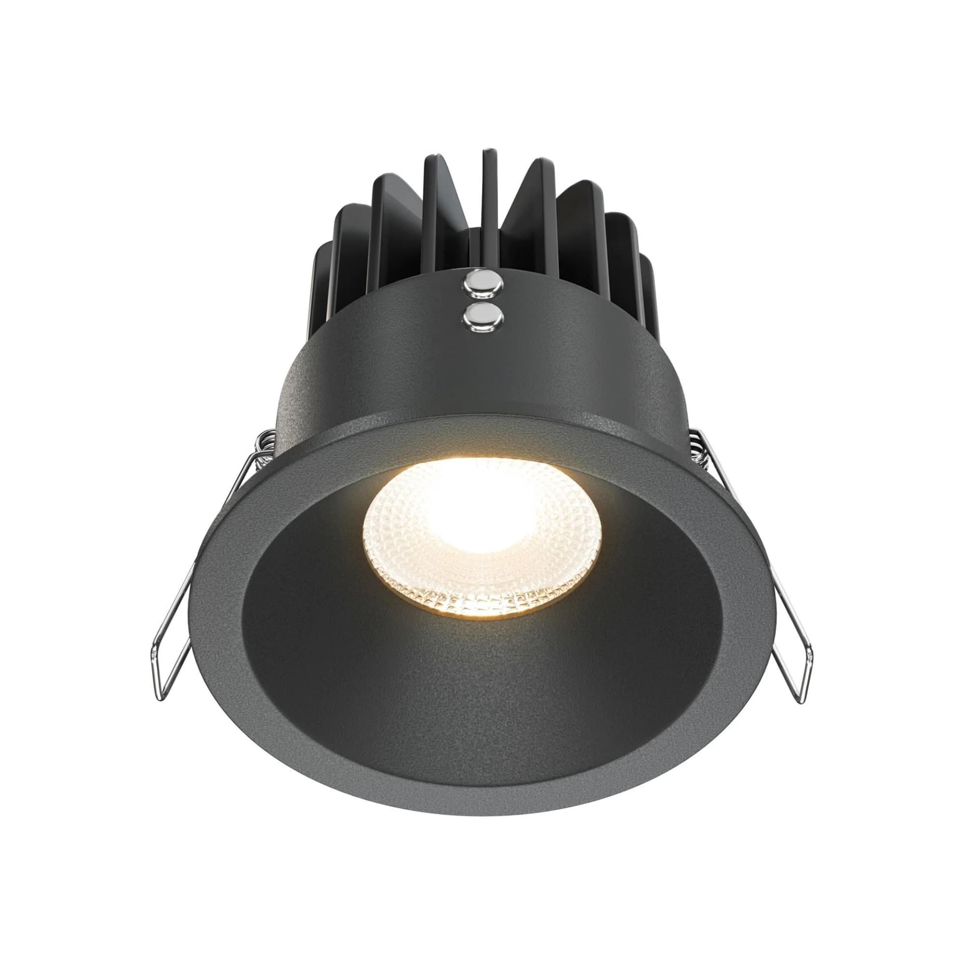 Maytoni Zoom LED-Einbauleuchte 930 IP65 rund Triac, Schwarz