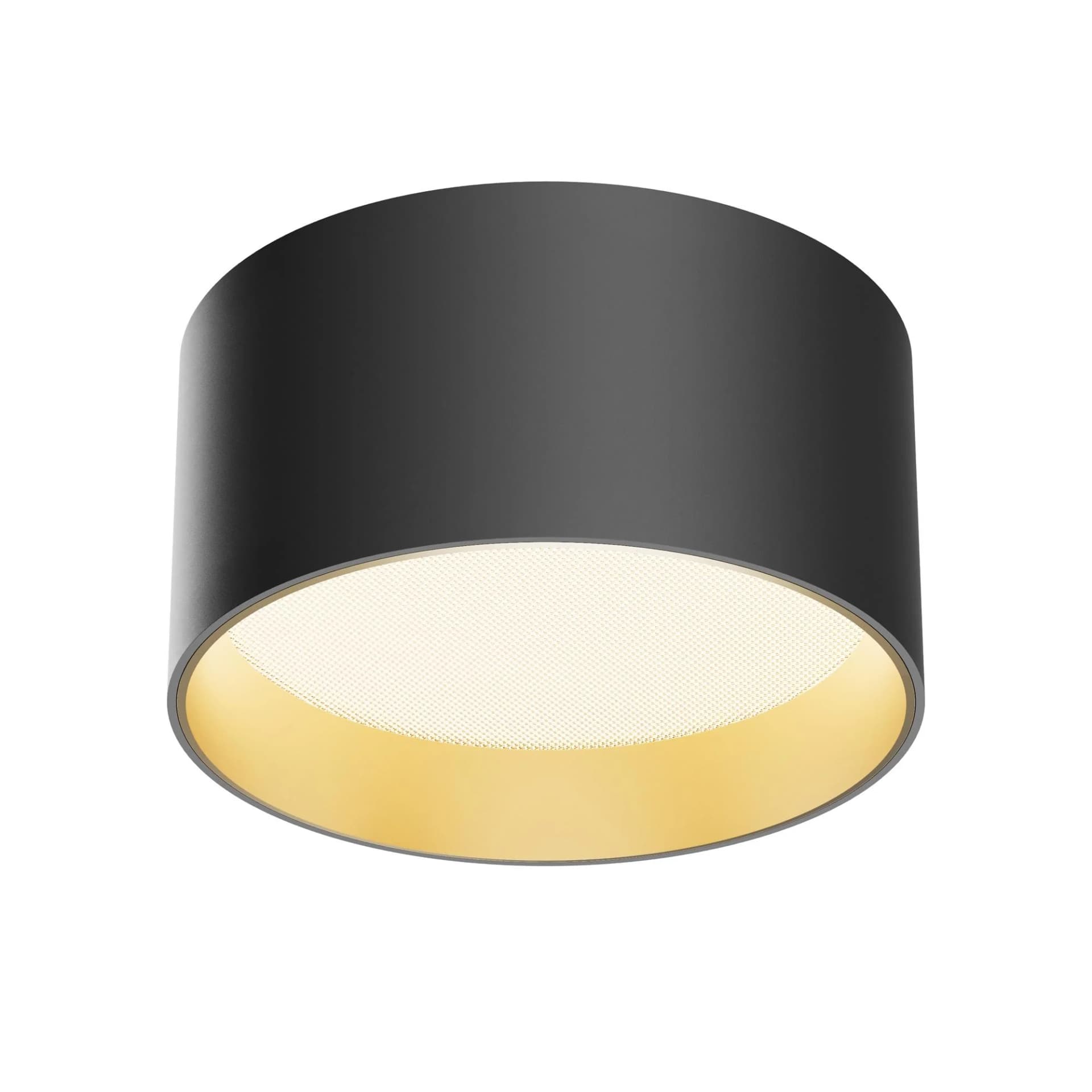 Maytoni LED-Downlight Vega Schwarz/Gold 14 cm 15W Aluminium
