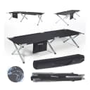 24Move Feldbett Campingbett Schwarz Wasserabweisend Klappbar Bild 1
