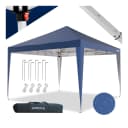 24MOVE® Pavillon Santos 3x3m Pop-Up UV-Schutz 50+ Wasserdicht Winterfest Blau Bild 1