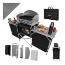 24Move Campingschrank CAMPO Faltbar Aluminium mit Windschutz und Tragetasche Bild 1