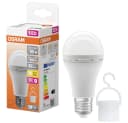 OSRAM LED-Akku-Leuchtmittel Birne E27 8W matt 2700K Notlicht Bild 2