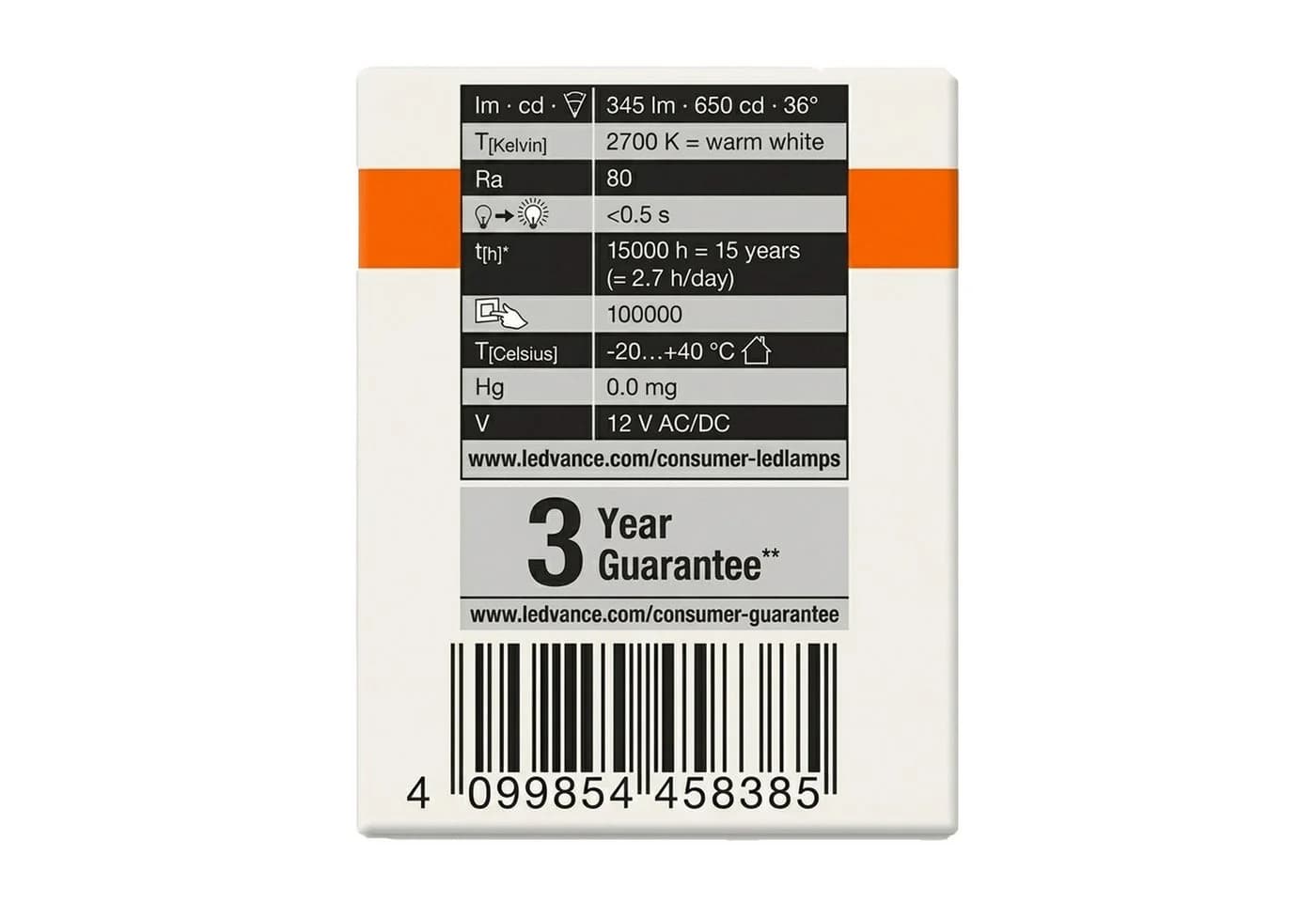 Osram LEDSMR163536 LED-Spot 3,4W 12V GU5.3 Warmweiß Dimmbar 6er-Pack - Bild 3