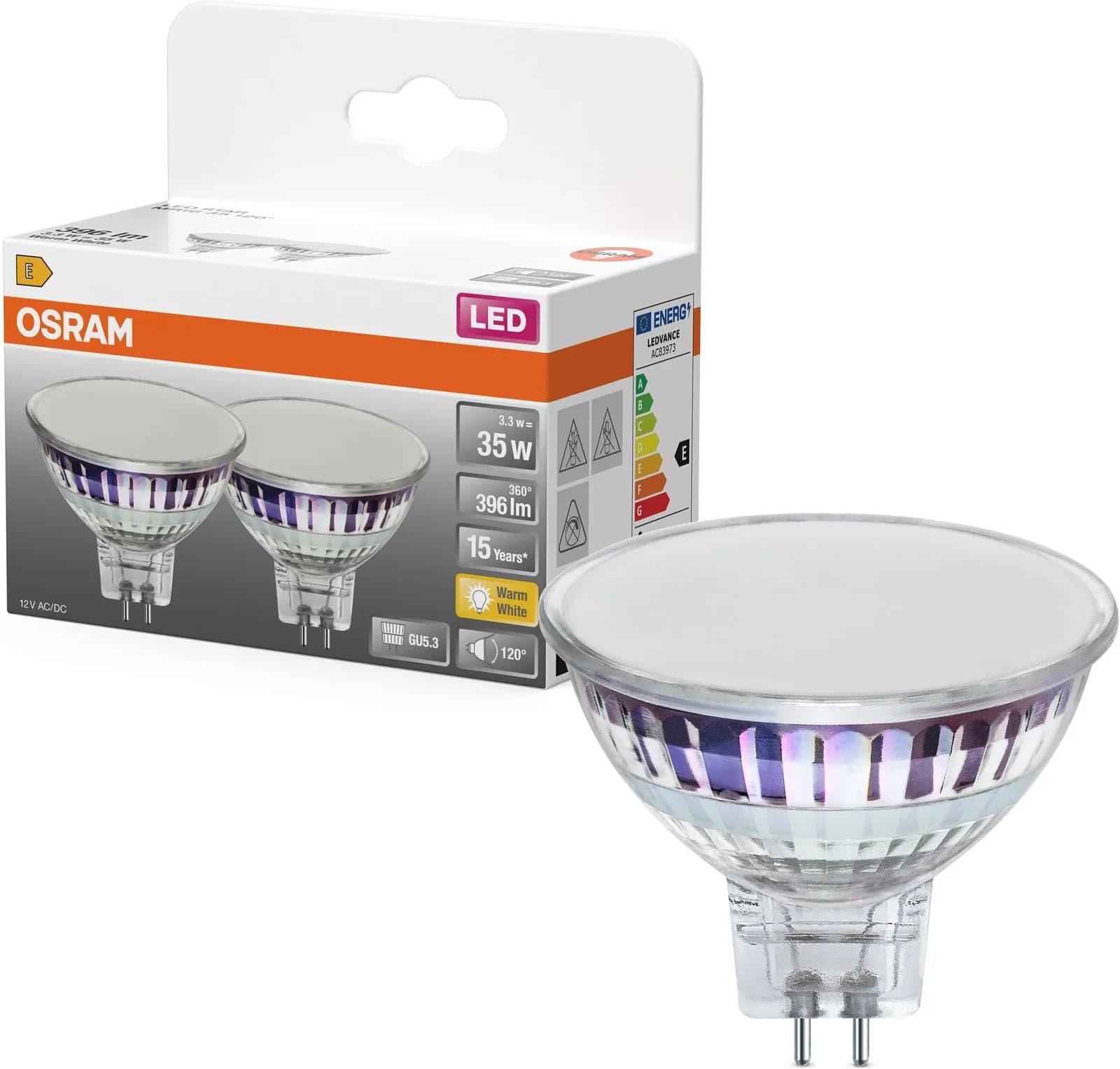 Osram LED-Leuchtmittel Reflektor Star GU5.3 2er Pack