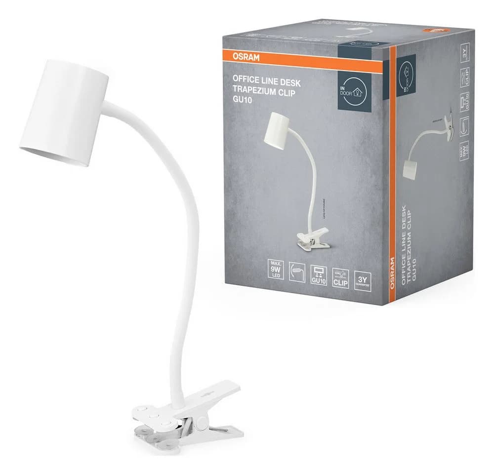 OSRAM Klemmleuchte Office Line Desk Trapezium Clip weiß GU10 - Bild 4