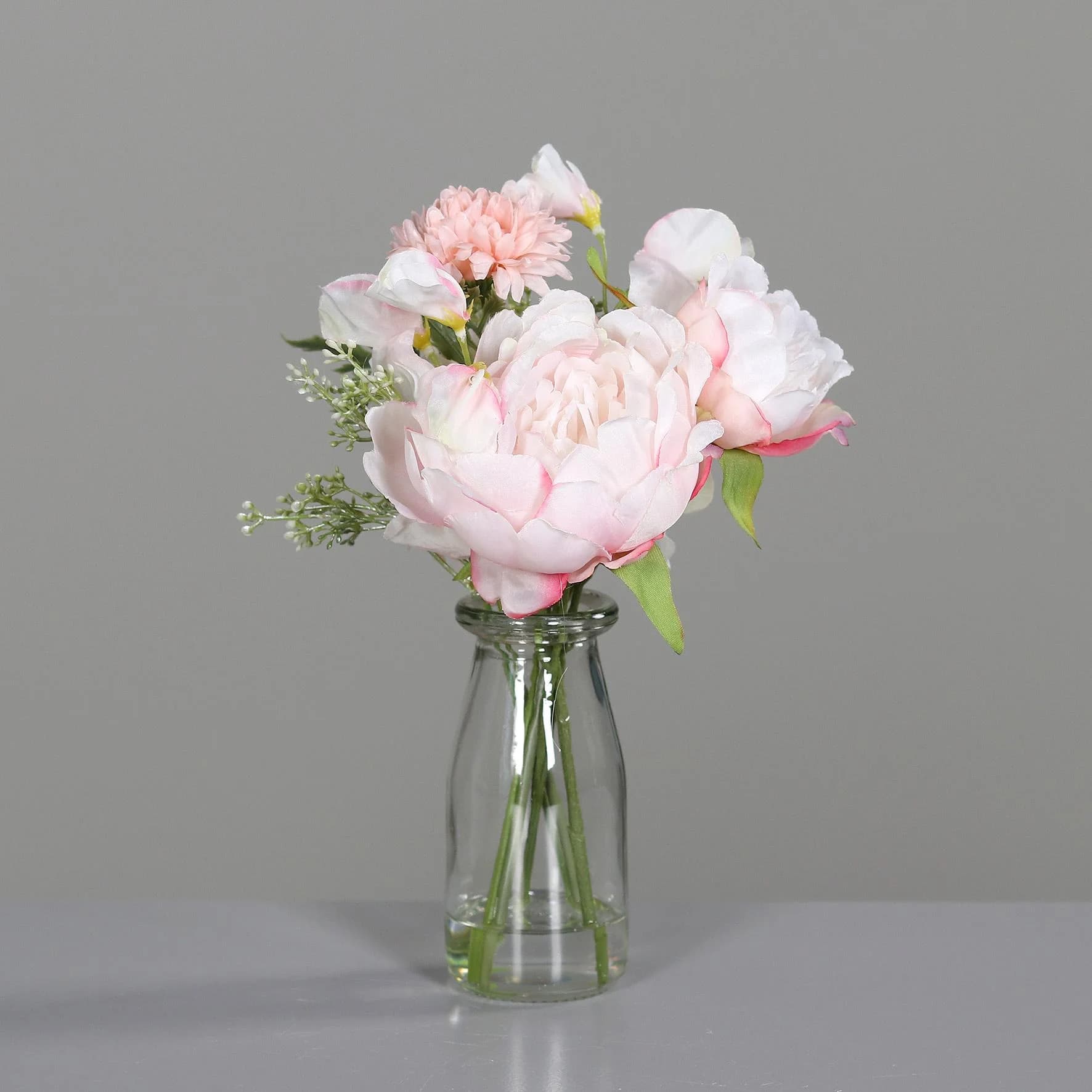 DPI Kunstblumen Blumen-Mix-Bouquet Rosa
