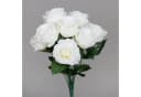 DPI Kunstblume Rosenbündel Weiß 40 cm Bild 1