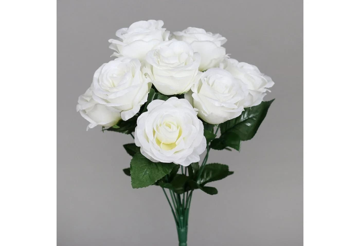 DPI Kunstblume Rosenbündel Weiß 40 cm