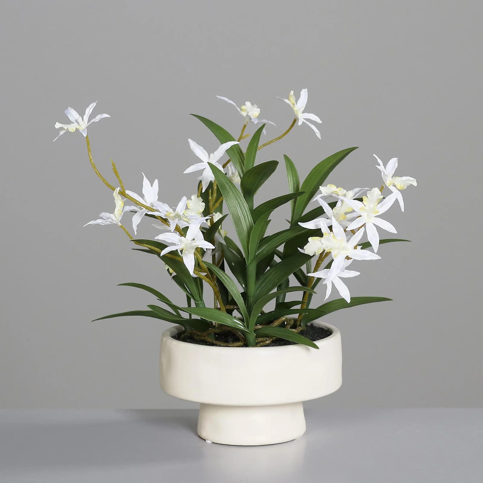 DPI Kunstblume ORCHIDEE Beige Kunststoff & Steinzeug