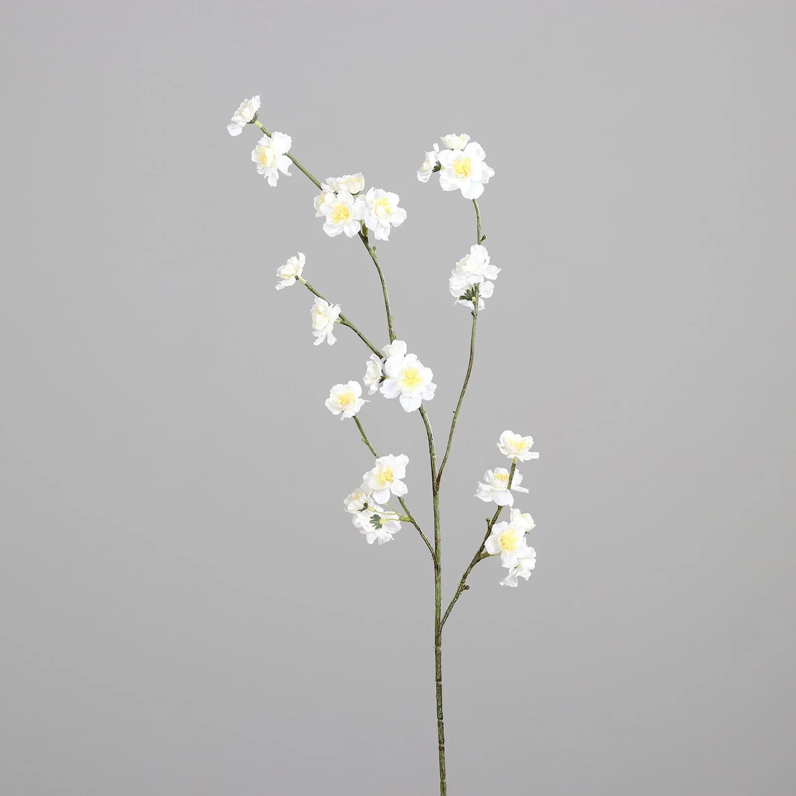 Kunstblume Kirschblütenzweig Beige Kunststoff