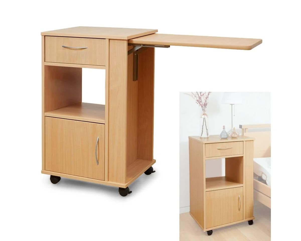 Divit Nachttisch mit höhenverstellbarem Betttisch NT2 - Bild 2