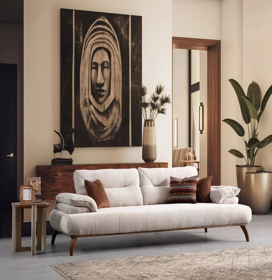 Villa Möbel Polstergarnitur Almond Beige mit Relaxfunktion - Bild 3