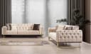 Villa Möbel Polstergarnitur Nova Beige Relax-/Bettfunktion Bild 1