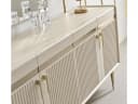 Villa Möbel Sideboard Tesla Creme Goldoptik Modern Bild 3