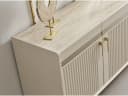 Villa Möbel Sideboard Tesla Creme Goldoptik Modern Bild 4