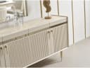 Villa Möbel Sideboard Tesla Creme Goldoptik Modern Bild 5