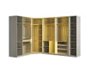 Villa Möbel Kleiderschrank Eckschrank mit Glasfront Bild 1