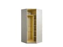 Villa Möbel Kleiderschrank Eckschrank mit Glasfront Bild 4
