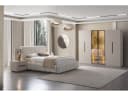 Villa Möbel Schlafzimmer-Set Maldiv 5-tlg. Bett Kleiderschrank Kommode Bild 1