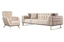 Villa Möbel Polstergarnitur Nova, 3-Sitzer+Sessel, Relax-/Bettfunktion Bild 2