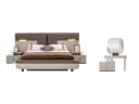 Villa Möbel Schlafzimmer-Set Roenesans 4-tlg. Beige Braun mit LED-Bett Bild 2