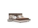 Villa Möbel Schlafzimmer-Set Roenesans 4-tlg. Beige Braun mit LED-Bett Bild 3