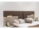 Villa Möbel Schlafzimmer-Set Roenesans 4-tlg. Beige Braun mit LED-Bett Bild 5
