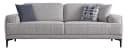 Villa Möbel Sofa Athens 2-Sitzer Grau Relaxfunktion Bild 2