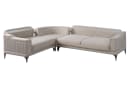 Villa Möbel Ecksofa Santiago Schwarz Samt Relax-/Bettfunktion Bild 1