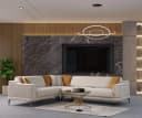 Villa Möbel Ecksofa Santiago Schwarz Samt Relax-/Bettfunktion Bild 2